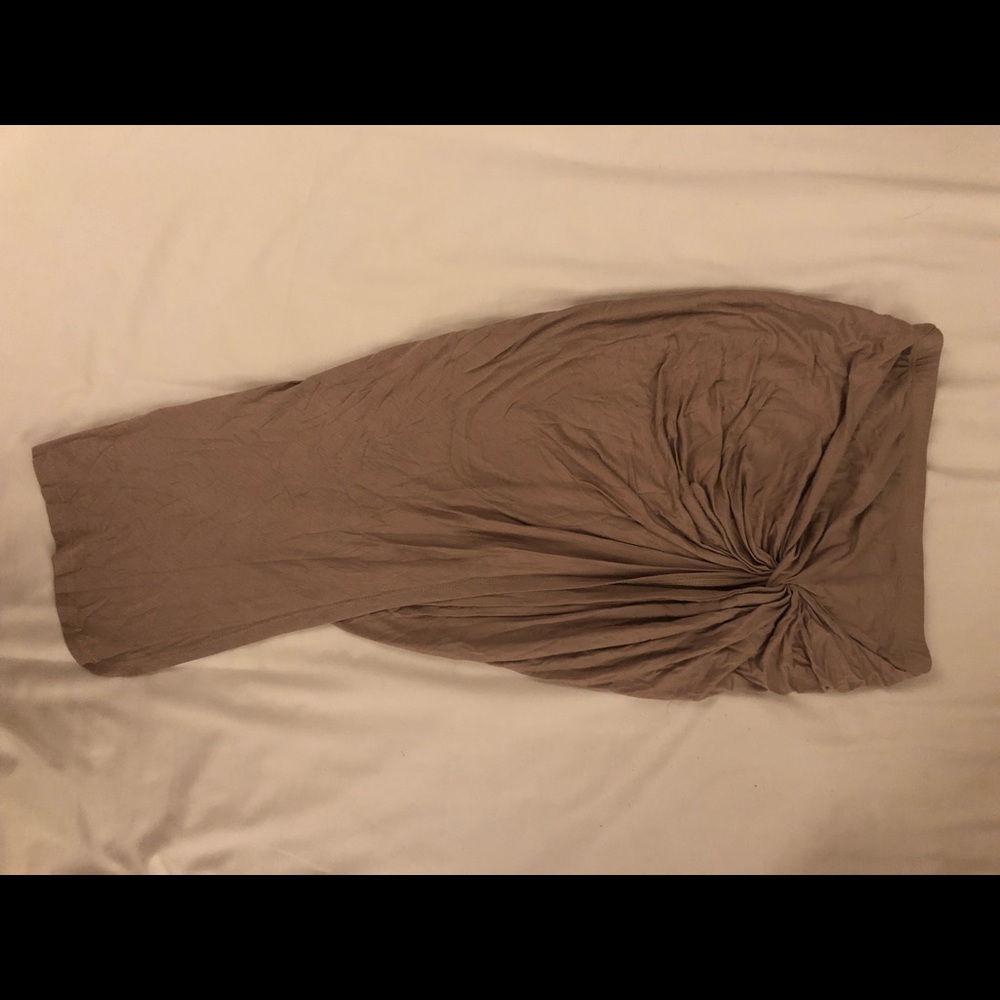 Asymmetrical Nude Skirt